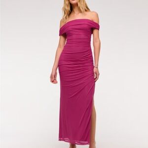 Abercrombie Mesh Draped Maxi Dress